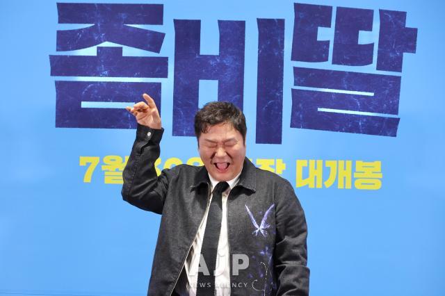 Actor Yoon Kyung-ho poses for a photo during a press event for My Daughter is a Zombie at Megabox COEX in southern Seoul on July 21 2025 AJP Han Jun-gu