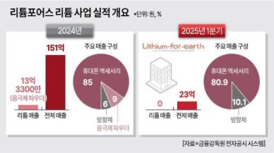 [특징주] 리튬포어스, 투자경고종목 지정 소식에 12%대↓