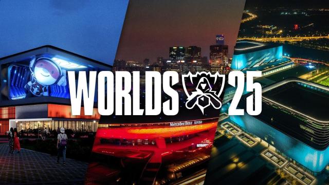 2025 LoL 월드 챔피언십 개최 장소 그래픽