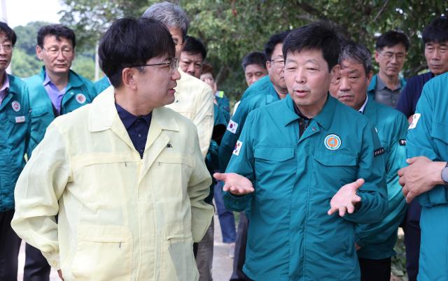행안부 재난본부장 충남 방문 모습사진충남도