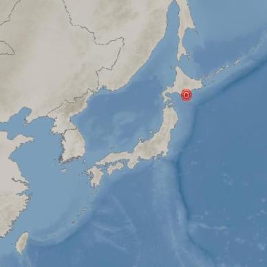 홋카이도 동남쪽서 규모 5.3 지진…"삿포로서 167km 떨어진 지역"