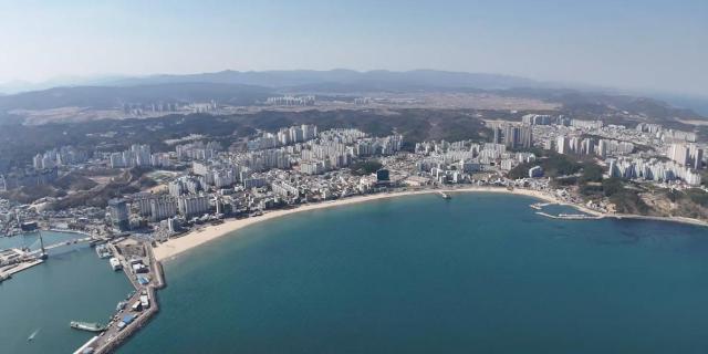포항 해상케이블카가 설치될 영일만 해수욕장 일대 전경 사진포항시