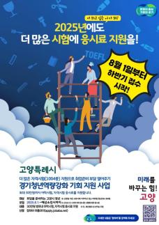 고양시, 청년역량강화 지원 사업 하반기 접수…인당 최대 30만원 지원
