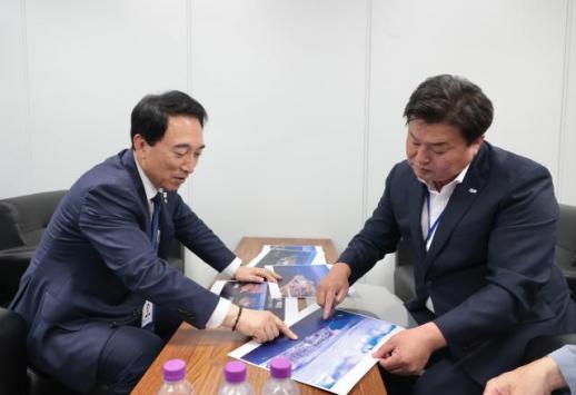 임병택 시흥시장, 박수현 국가균형성장특별위원장 만나 시정 핵심 전략산업 국정 반영 건의