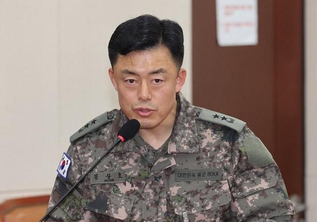 문상호 국군정보사령관육군 소장이 지난달 10일 오전 국회 국방위원회 전체회의에서 선거관리위원회 병력 파견 경위에 대한 질의에 답하고 있다 사진연합뉴스