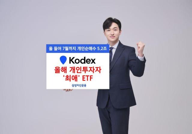 삼성자산운용은 KODEX ETF의 개인순매수가 올 들어 지난달까지 누적 5조2282억원으로 국내 자산운용업계 1위에 올랐다고 4일 밝혔다사진삼성자산운용