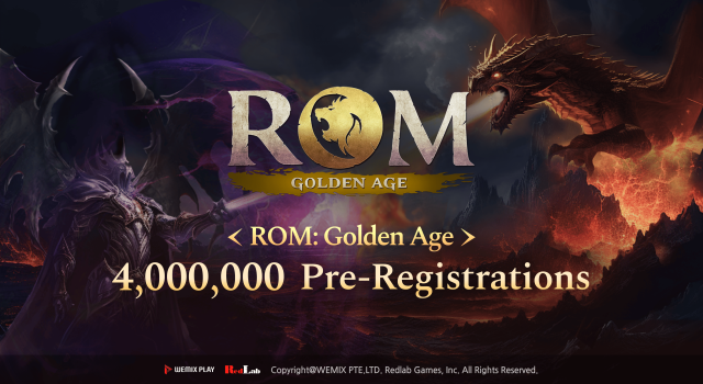 위메이드 웹3 MMORPG 롬 골든 에이지 사전예약 400만 돌파