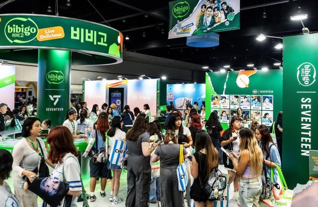 KCON LA 2025 CJ제일제당 부스 전경 사진CJ제일제당