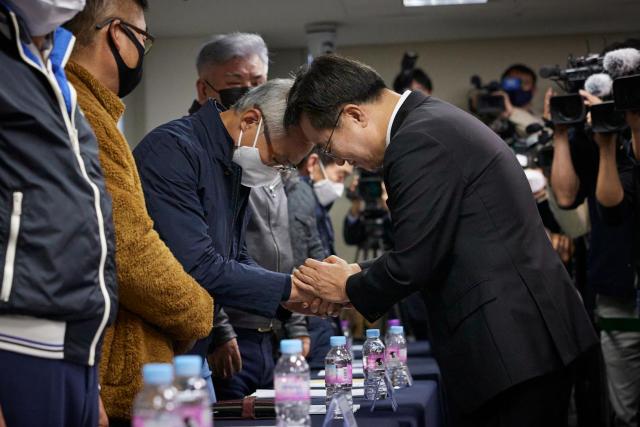 2022년 10월 선감학원 아동 인권침해 사건 진실규명 결정 발표 기자회견 사진경기도