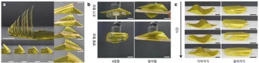 KAIST develops robotic sheet that folds, grips, and walks on its own