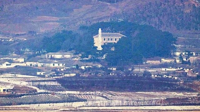 경기도 파주 오두산 통일전망대에서 바라본 북한 황해북도 개풍군 사진연합뉴스