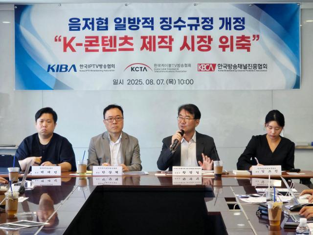 한국케이블TV방송협회 PP협의회 황경일 저작권실무위원장이 발언을 하고 있다 사진한국케이블TV방송협회