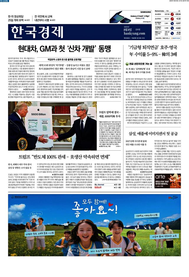 한국경제 1면