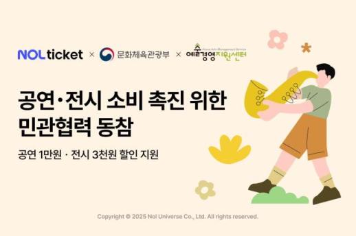 NOL 티켓, 공연예술·미술전시 관람료 지원 사업 동참…할인 쿠폰 선착순 제공