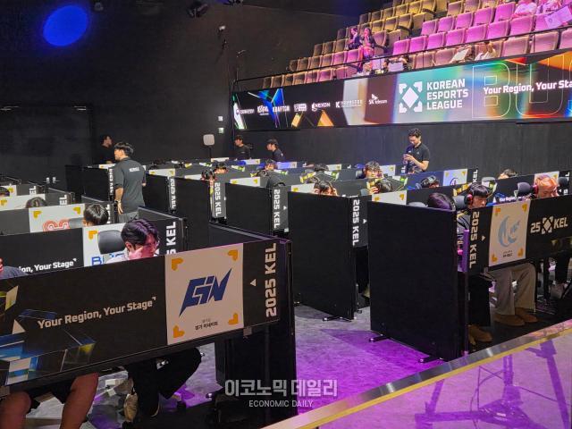 9일 부산 e스포츠 아레나에서 열린 KEL 배그 모바일 본선 5일 차 경기사진선재관 기자