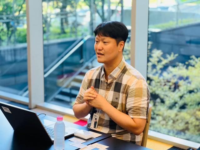김건수 NC AI  랩실장이 7일 엔씨소프트에서 인터뷰를 하고있다 사진엔씨에이아이 