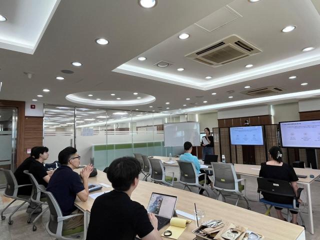 대구대 학생 창업유망팀 실전 피칭 시뮬레이션 모습 사진대구대학교