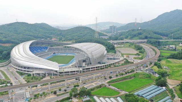 시민프로축구단 홈구장으로 사용될 용인미르스타디움사진용인시