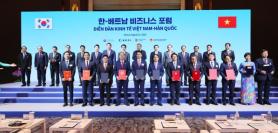 Loạt thỏa thuận hợp tác giữa doanh nghiệp Việt Nam và Hàn Quốc