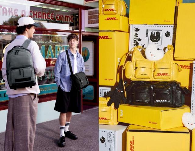 샘소나이트레드 앤더비 컬렉션왼쪽·DHL의 세이모온도 협업 가방 사진각 사