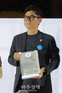 [포토] 영화 쉬리 강재규 영화감독, 국민 임명식 참석