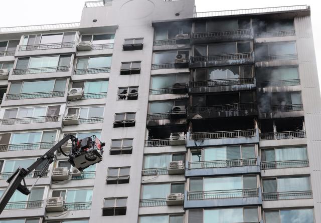 마포 창전동 아파트에서 화재 사진연합뉴스