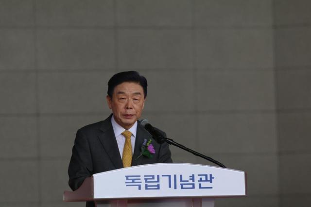 기념사하는 김형석 독립기념관장 사진연합뉴스