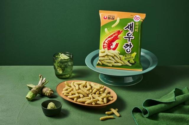 농심 와사비새우깡 연출 이미지 사진농심