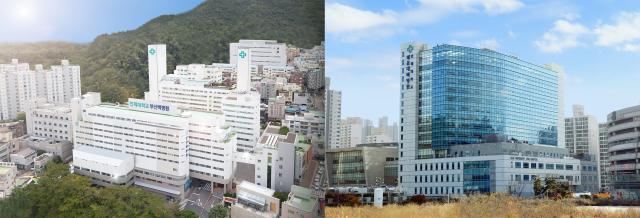 부산해운대백병원 전경사진사진해운대백병원