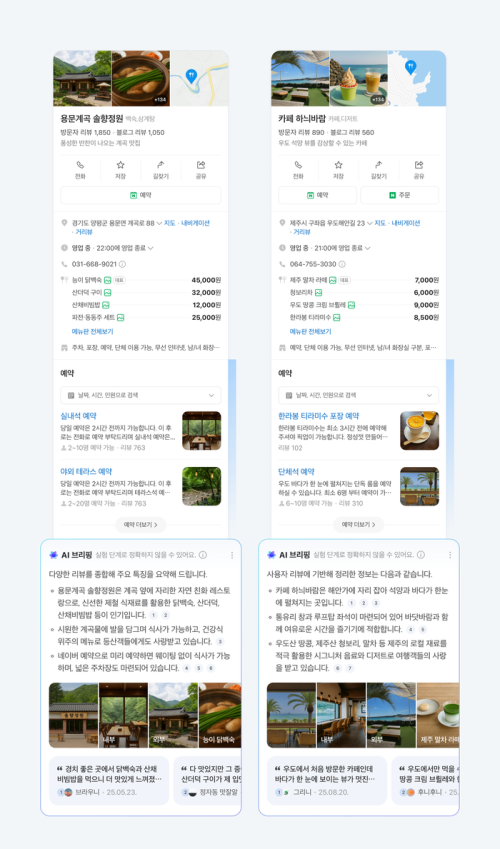 플레이스 AI 브리핑사진네이버