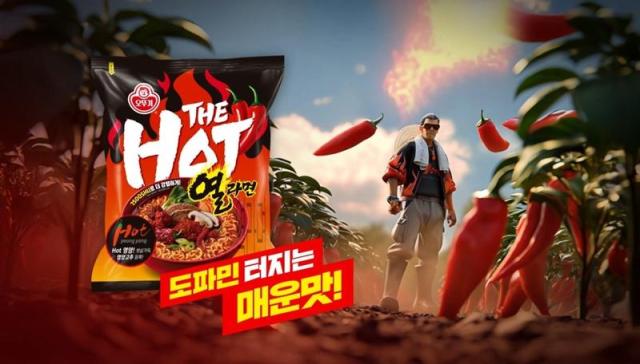 오뚜기 더핫 열라면 디지털 광고 사진오뚜기