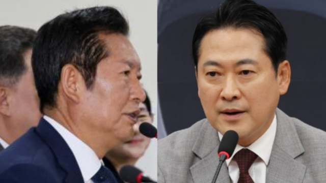 왼쪽부터 정청래 더불어민주당 대표 장동혁 국민의힘 대표 사진연합뉴스