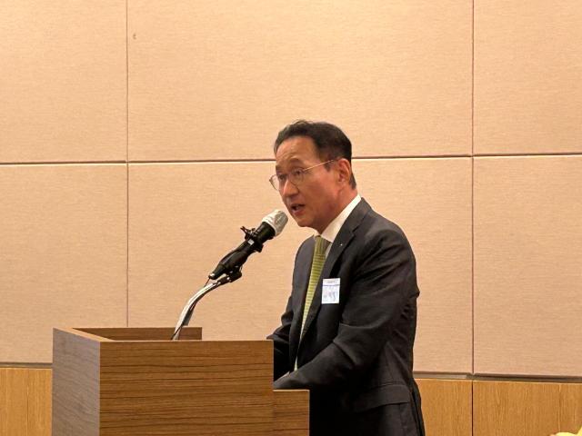 27일 서울 여의도에서 열린 기자간담회에서 김태우 하나자산운용 대표가 발언하고 있다 사진류소현 기자