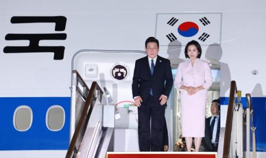 李在明结束对美日访问回到韩国