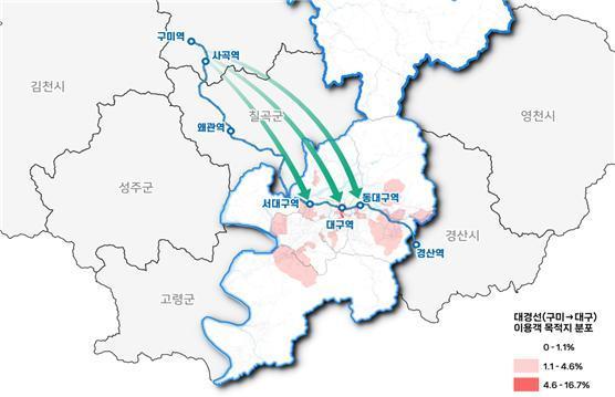 대구시는 대구·경북 9개 지자체가 대중교통 광역환승제를 시행해 대중교통 이용객이 꾸준히 증가해 지역 간 대중교통 이용 촉진과 생활권 연결에 이바지한 것으로 나타났다 사진대구시