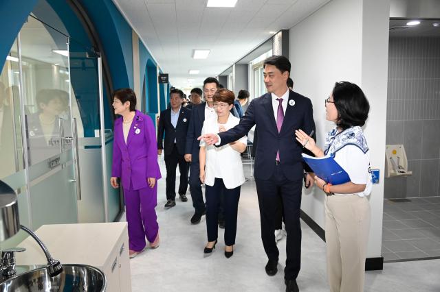 대구광역시 달성군은 화원읍 달성중학교 부지에 조성된 학교복합시설 ‘달성이룸캠프’ 개관식을 개최했다 사진대구달성군