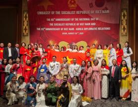 Đại sứ quán Việt Nam tại Hàn Quốc tổ chức Tiệc chiêu đãi kỷ niệm 80 năm Quốc khánh Việt Nam và 33 năm quan hệ ngoại giao Việt - Hàn