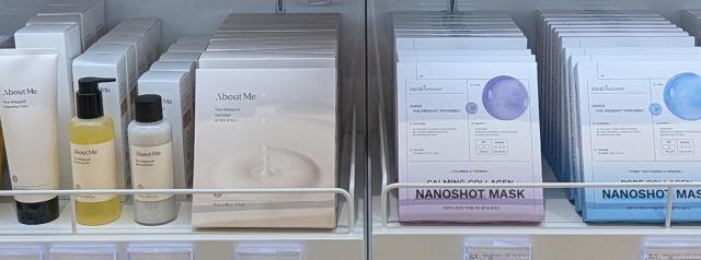 삼양사 메디앤서·어바웃미의 인천국제공항 제1터미널 시티면세점 코코시티 매대 사진삼양사