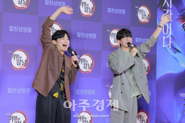 [포토] 시모노 히로·하나에 나츠키, 한국팬 여러분 반가워요~