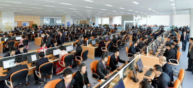North Korean workers learn to use a computer in Pyongyang on Feb. 26, 2024, in this file photo released by North Korea’s official Korean Central News Agency.