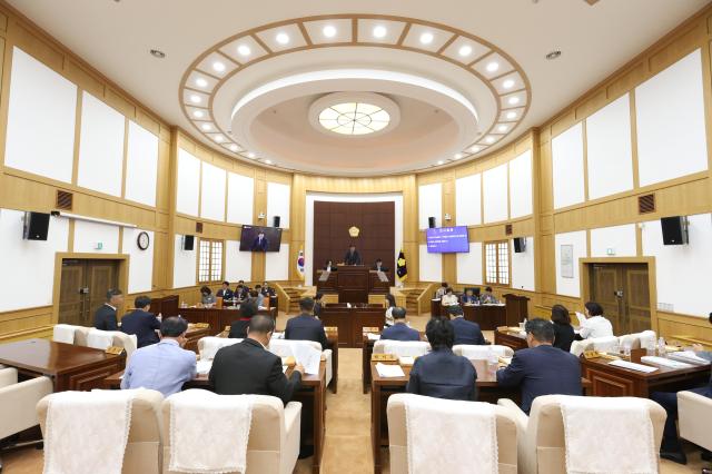 경산시의회 제264회 임시회 제1차 본회의 모습 사진경산시의회