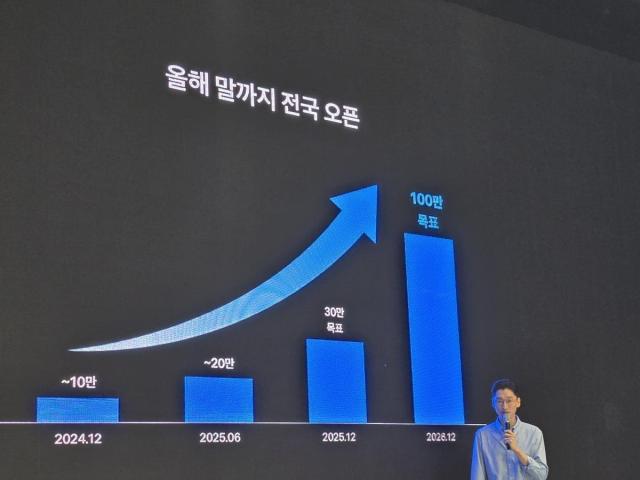 오규인 토스 부사장이 2일 서울 강남구 에스제이쿤스트할레에서 페이스페이 확대 계획을 발표하고 있다 사진토스