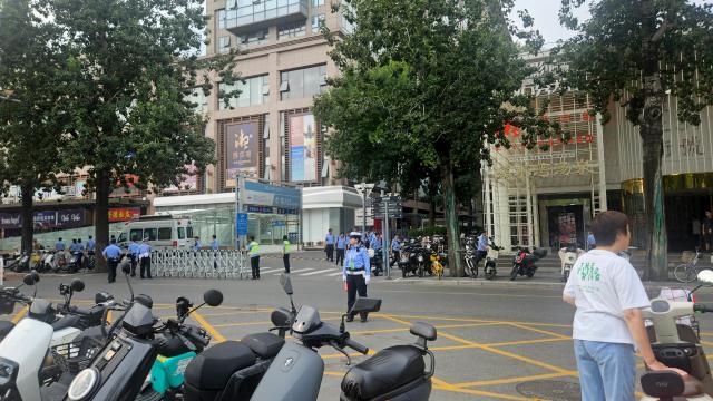 朝鲜驻华大使馆戒备森严