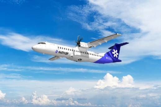 섬에어가 계약을 체결한 ATR 72-600 항공기 사진섬에어