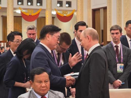 S. Korean National Assembly Speaker meets N. Korean and Russian leaders in Beijing
