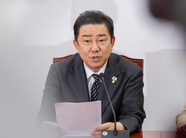 김병기 더불어민주당 원내대표가 지난달 26일 국회에서 열린 원내대책회의에서 9월 정기국회에서 추진할 정책 방향을 말하고 있다 사진연합뉴스