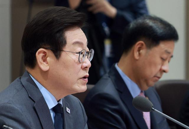 이재명 대통령이 9일 서울 용산 대통령실 청사에서 열린 국무회의에서 발언하고 있다 사진대통령실통신사진기자단