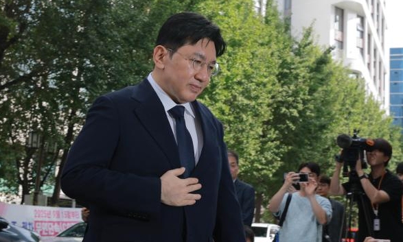 [포토] 방시혁 의장, 첫 경찰 소환조사