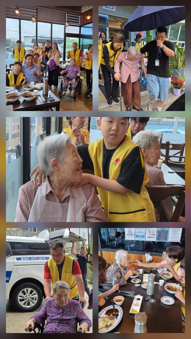 동해시가족봉사단이 가나안요양원과의 업무협약에 따라 첫 협력 활동을 성공적으로 마무리하며 어르신들에게 따뜻한 사랑과 정을 나누고 있다 사진동해시가족봉사단