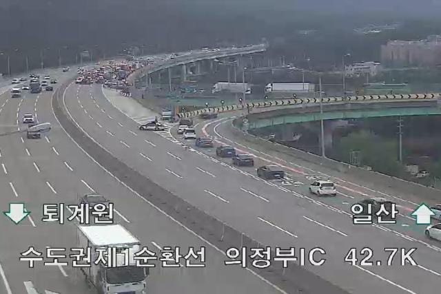 호원IC가 통제 중이다 사진도시교통정보센터